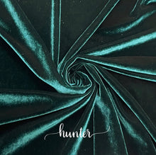 Load image into Gallery viewer, Hunter Green Velvet Bell Bottoms