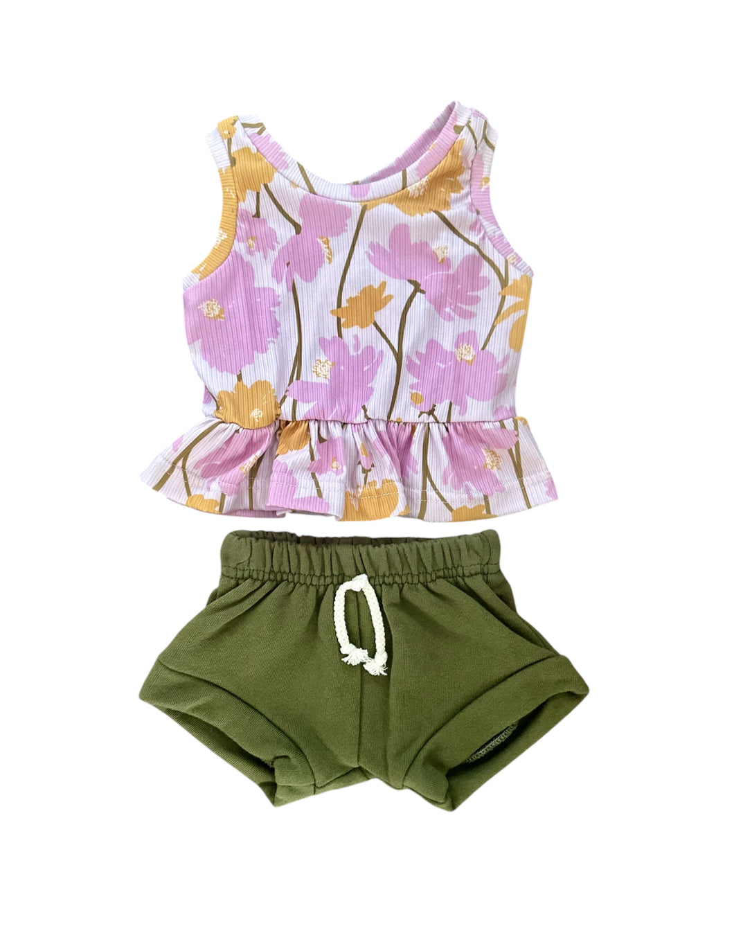 Frilly Floral Short Set