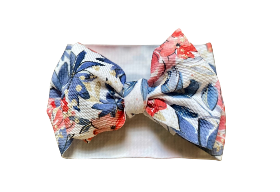 Patriotic Floral Bow