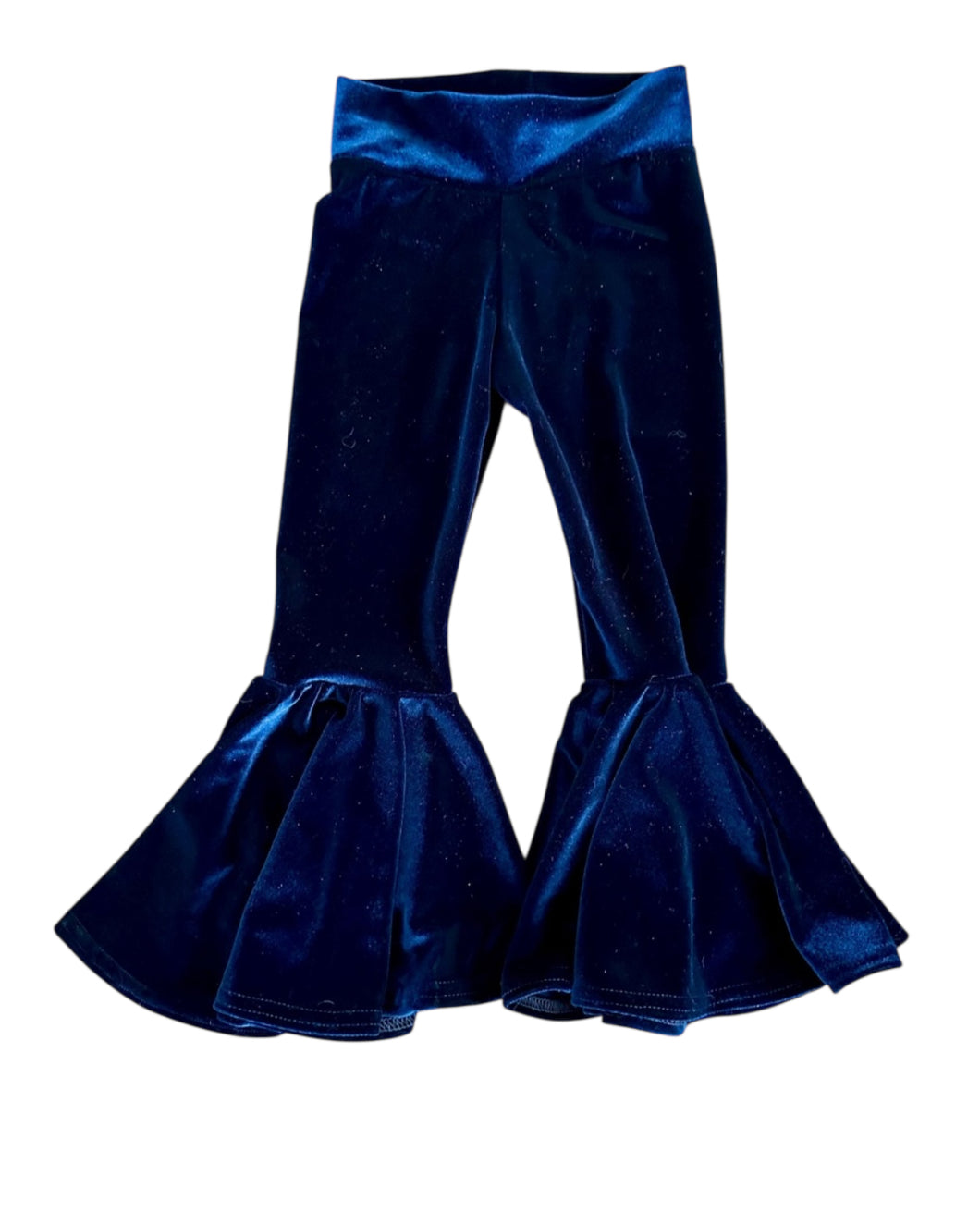 Navy Velvet Bell Bottoms