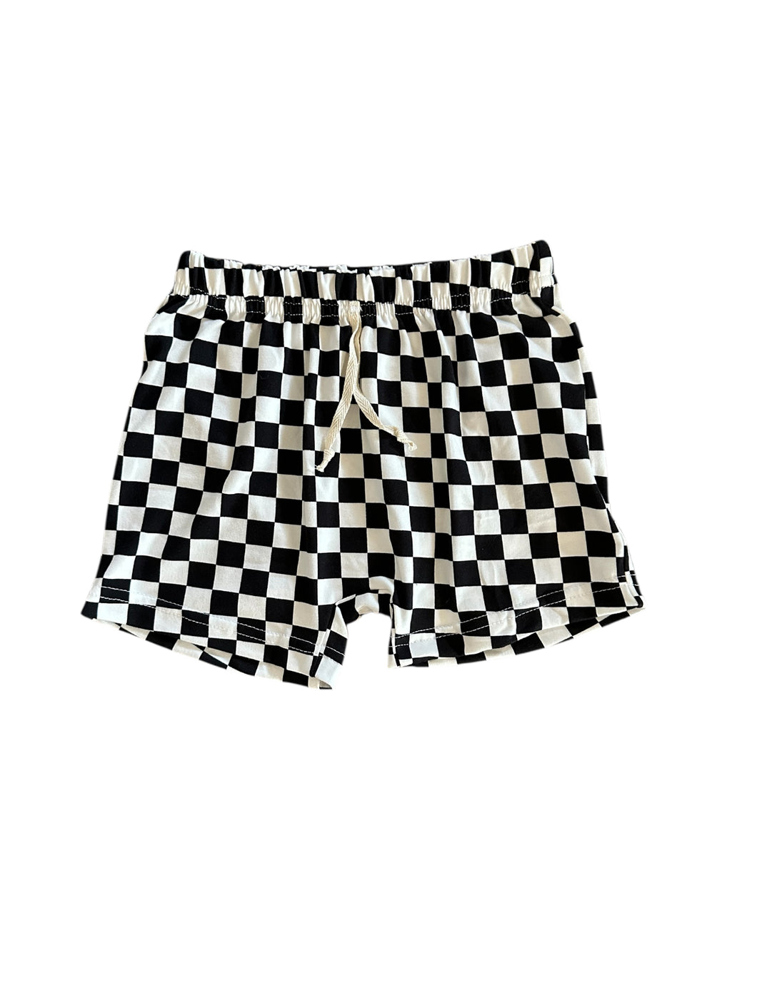 Black & White Checkered Shorts