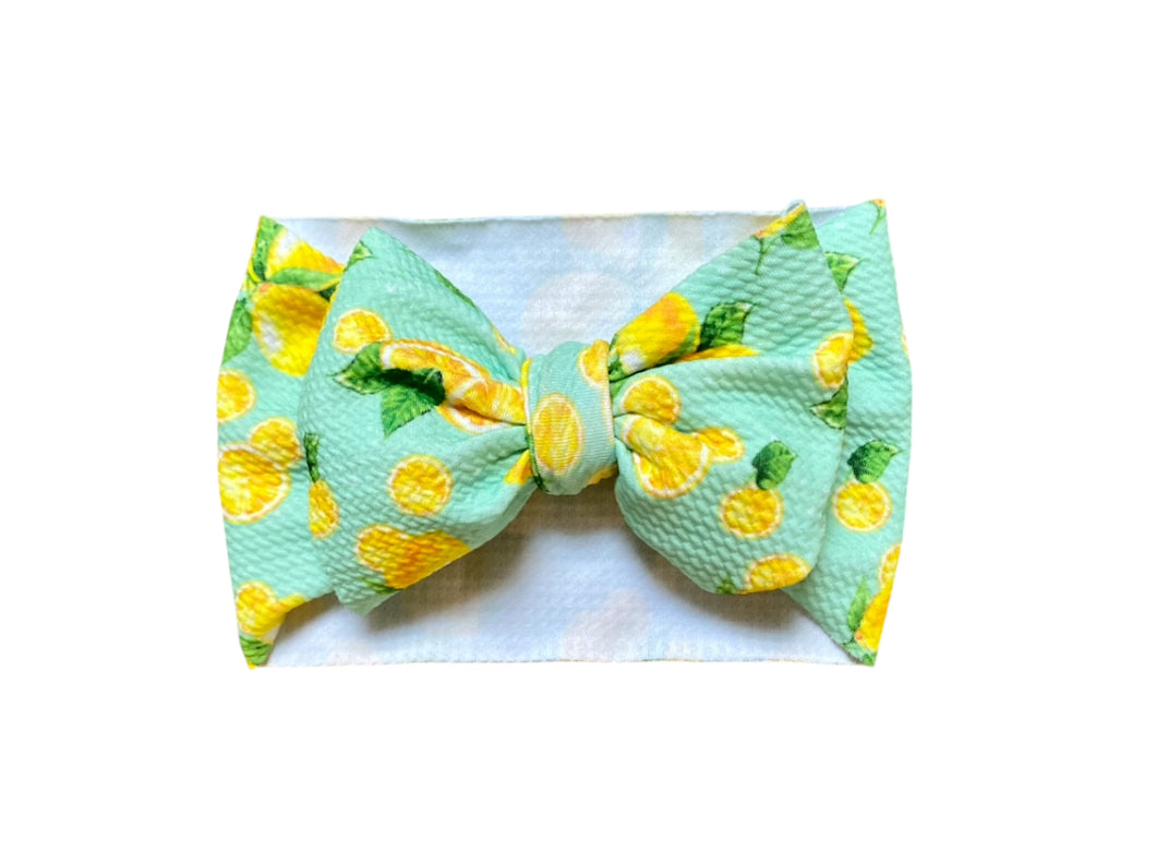 Aqua Lemon Bow