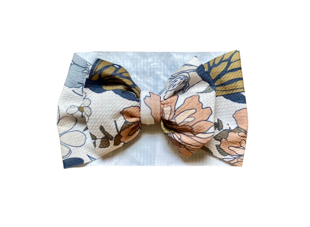 Claire Floral Butterfly Bow