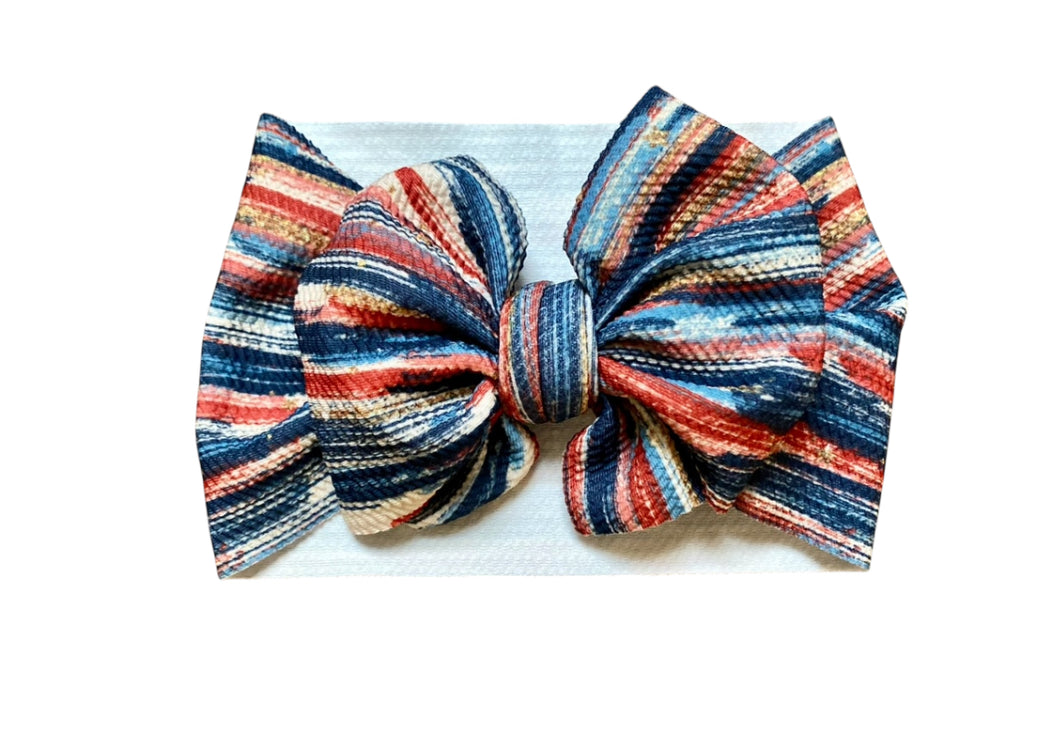 Santa Fe Stripes Bow