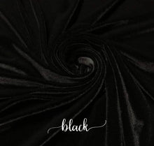 Load image into Gallery viewer, Black Velvet Bell Bottoms

