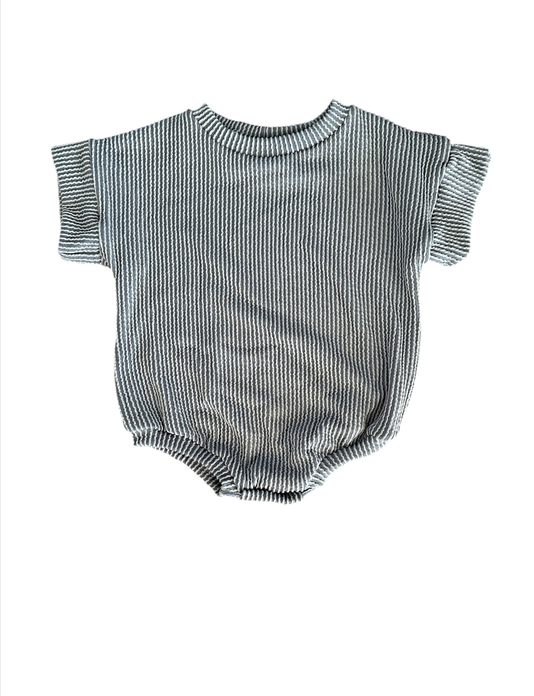 Silver Urban Rib Oversized Sweater Romper