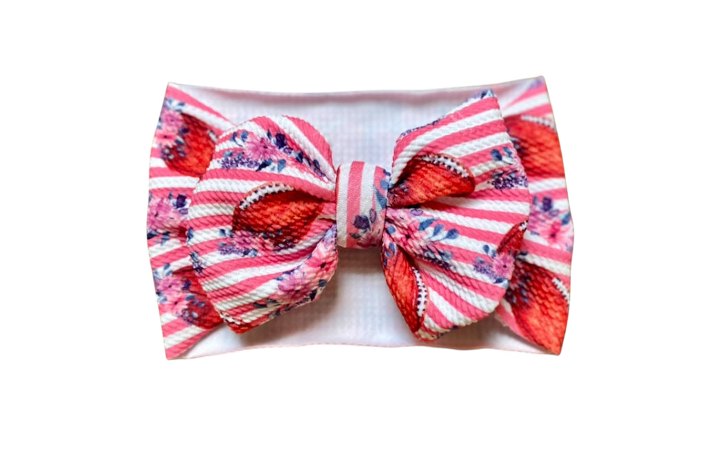 Football Stripes Bow