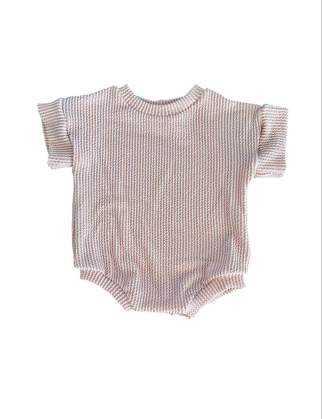 New Pale Peach Urban Rib Oversized Sweater Romper