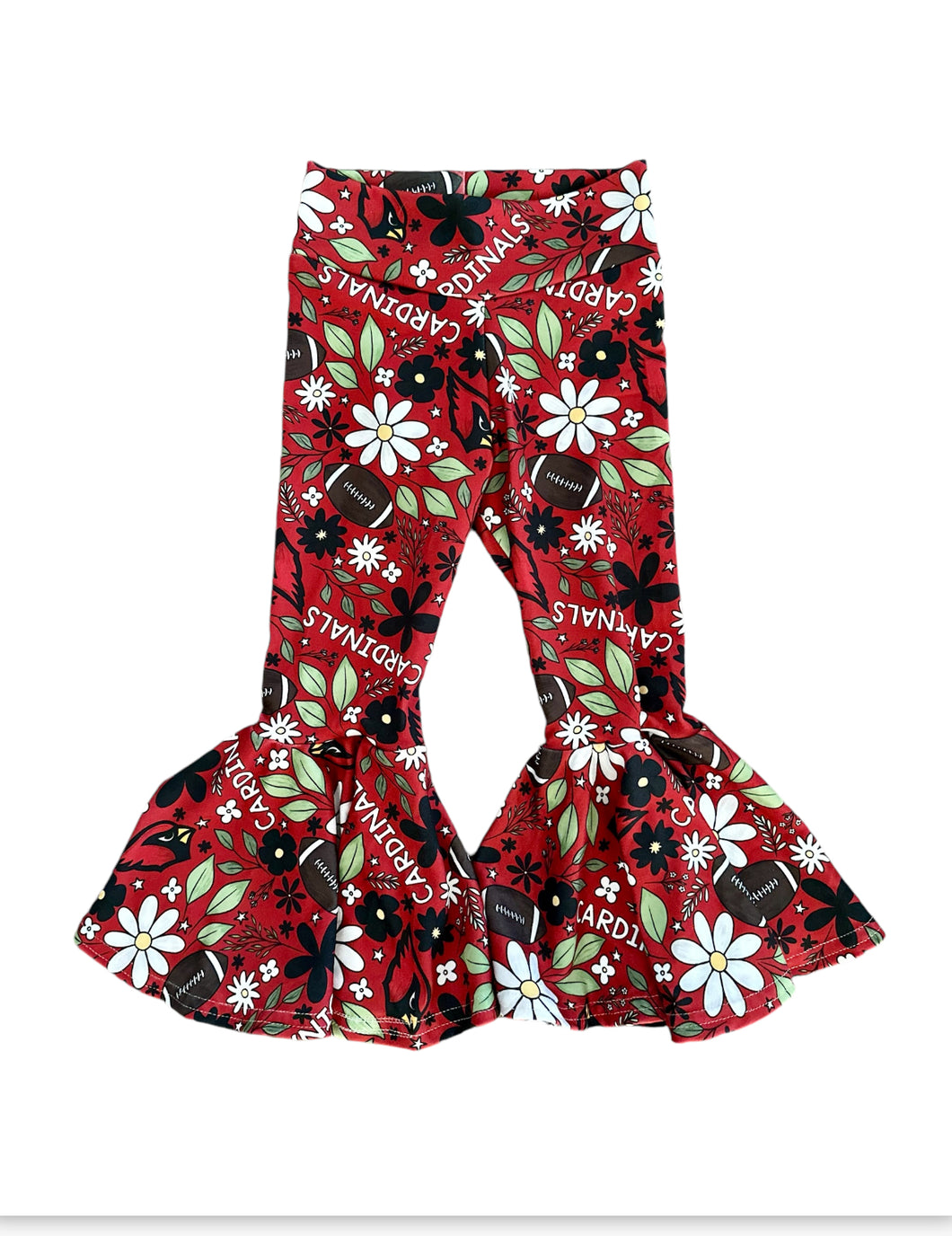 AZ Floral Football Bell Bottoms