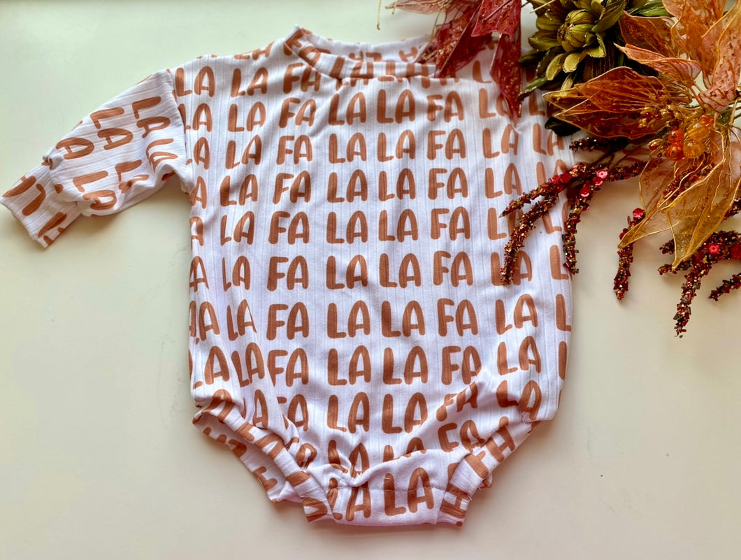 Holiday Fa La La Oversized Sweater Romper