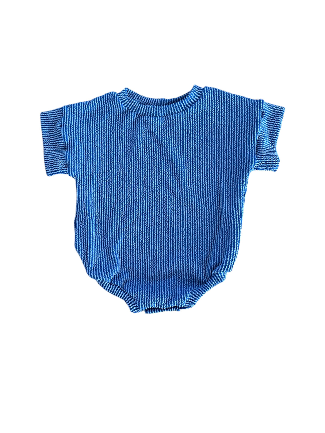 Royal Blue Urban Rib Oversized Sweater Romper