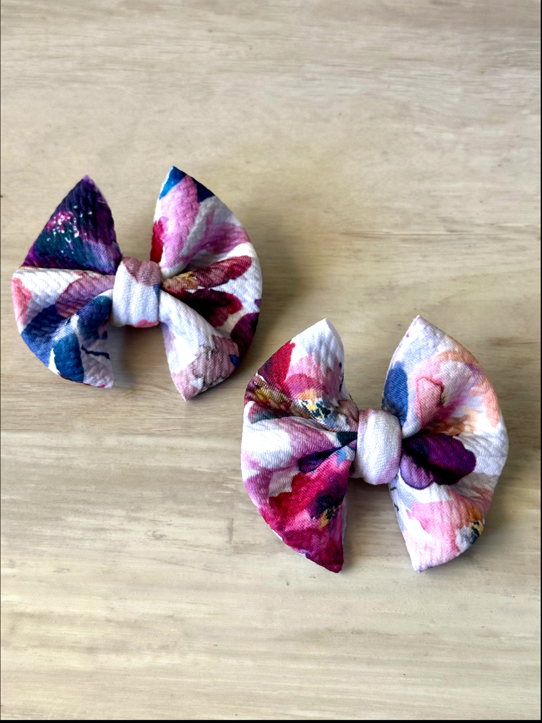 Grey Striped Floral Piggie Set